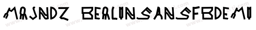 MRJNDZ BerlinSansFBDemi Bold字体转换